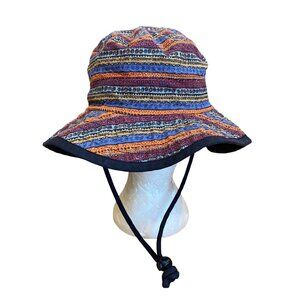 Vintage Bula Bucket Beach Hat 80's Vibe Retro Surfing Boonie Made In USA Unisex